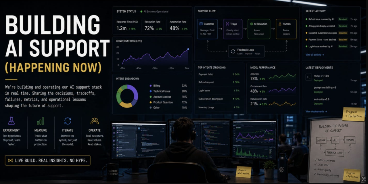 Building AI support happening now